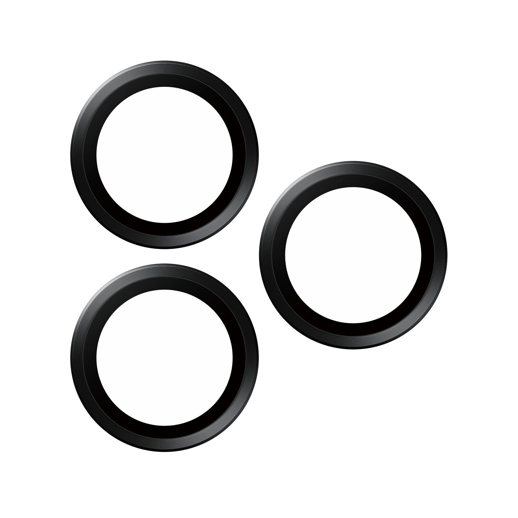 PanzerGlass® Hoops® Schwarz Titanium Kameraschutz iPhone 15 Pro | 15 Pro Max